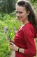 Girl with flowers