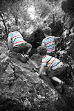 Brave climbers